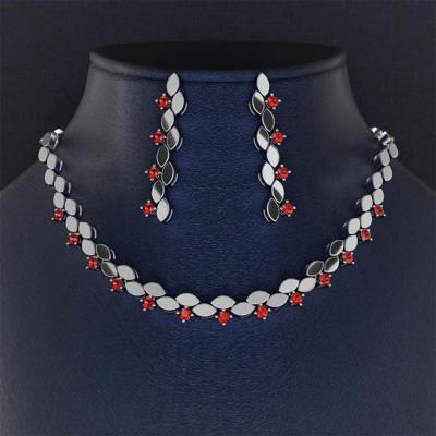 Bridal Jewelry Set Ruby Code 21058 - 21057 - 21056